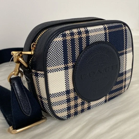 New๐Coach Mini Dempsey Camera Crossbody Bag And Coach Patch - Picture 2 of 10